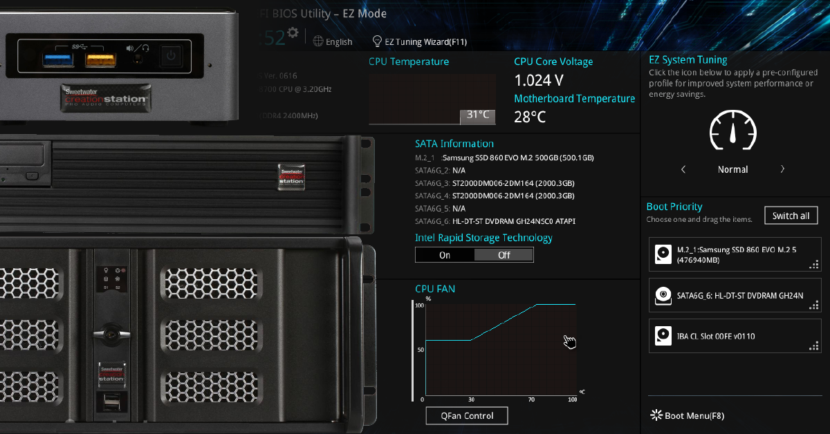 Navigating The Creation Station 450v6 Bios Sweetwater