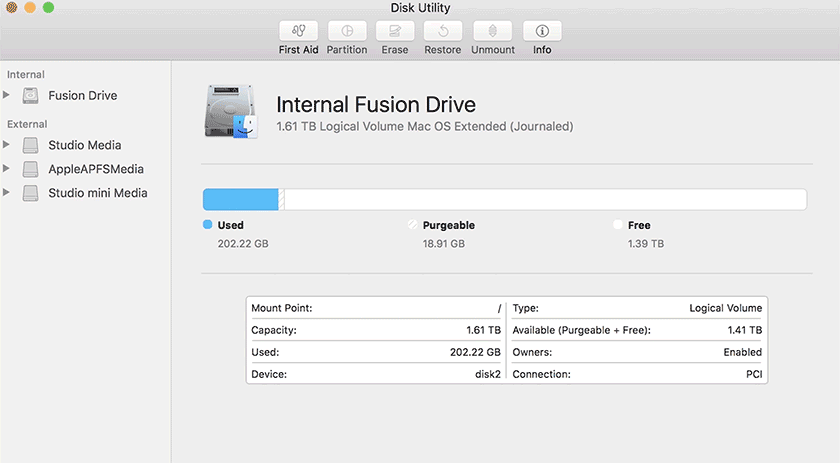 what is mac hdd format type