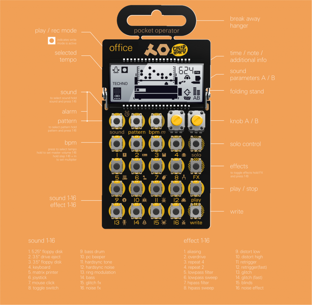 Teenage Engineering Pocket Operator Series Quickstart Guide