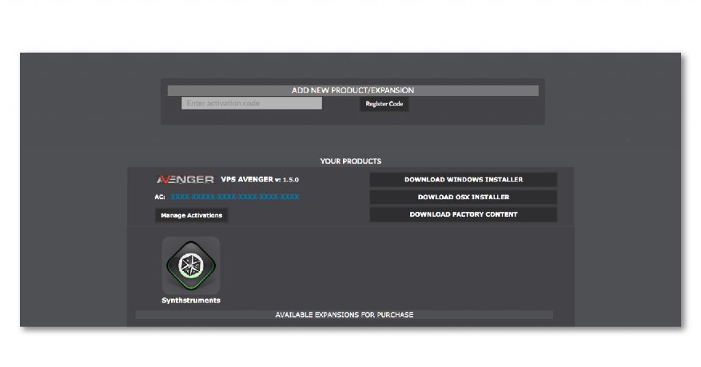 Download and install Avenger