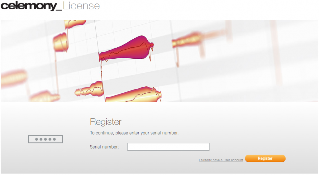 melodyne new user registration