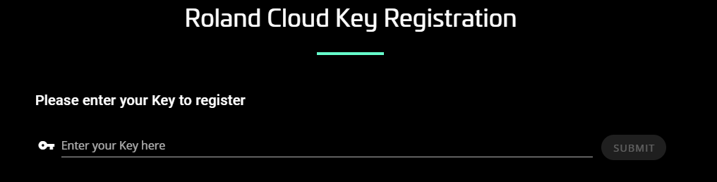 Enter activation key