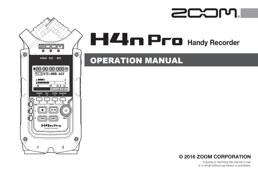 Zoom H4n Pro Setup Guide Sweetwater