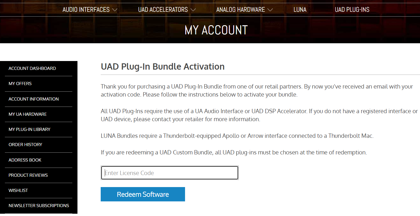 Universal Audio Software Activation Instructions Sweetwater