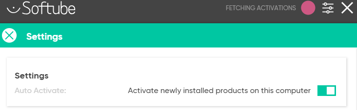 softube activation settings page