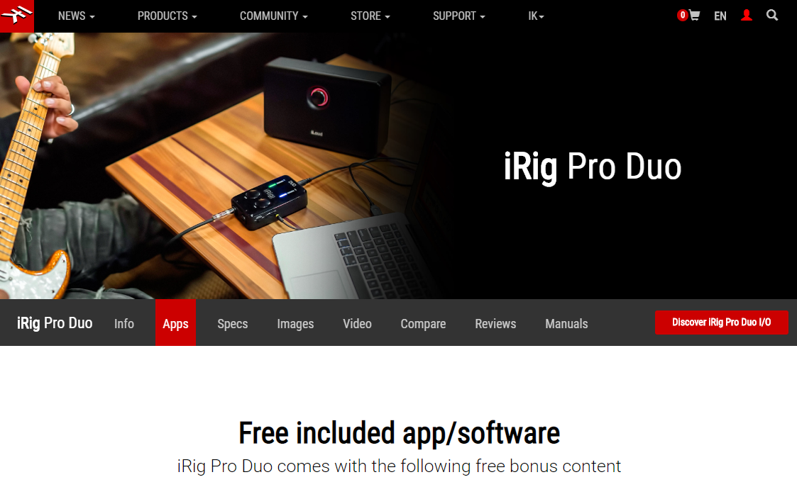 IRig Pro Duo I/O Quickstart Guide Sweetwater