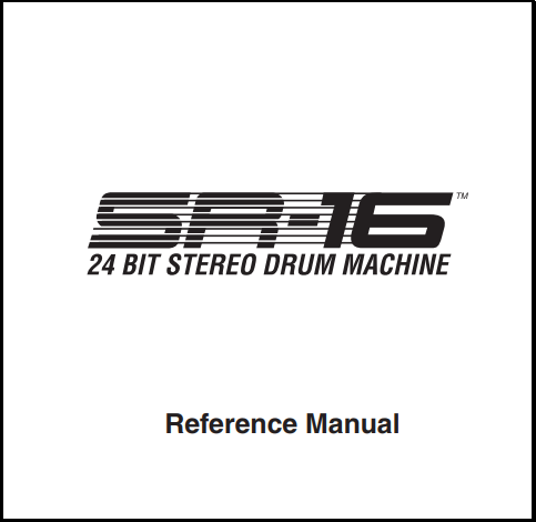 SR16 manual
