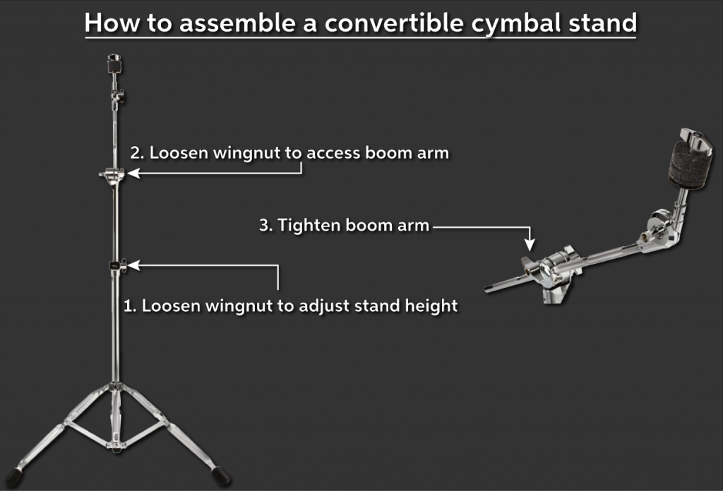 How to Assemble a Convertible Cymbal Stand Sweetwater