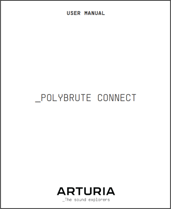PolyBrute Connect Manual