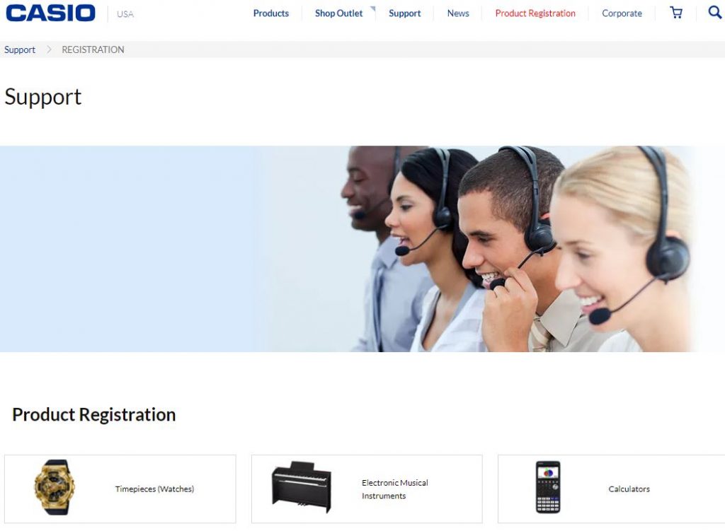 Casio watch registration hotsell
