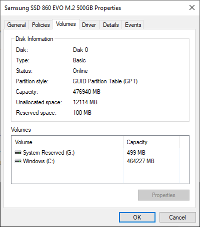 GPT in Disk Management