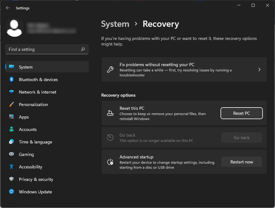Can Windows 11 be rolled back?