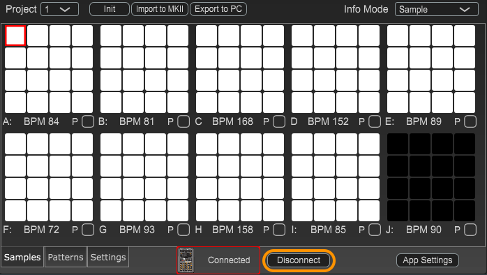Disconnect SP-404MKII