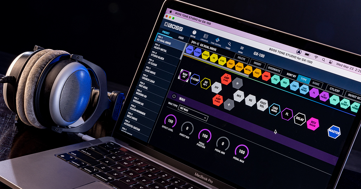 BOSS Tone Central and Tone Studio App Software | Sweetwater