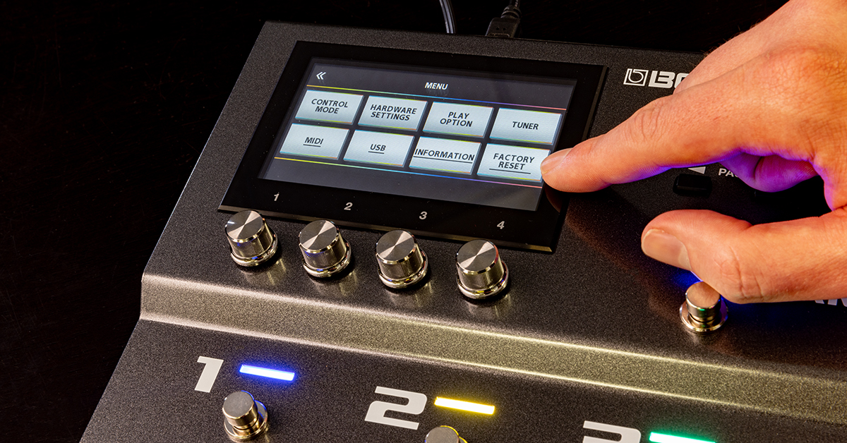 BOSS GX-100 and GX-10 Factory Reset | Sweetwater