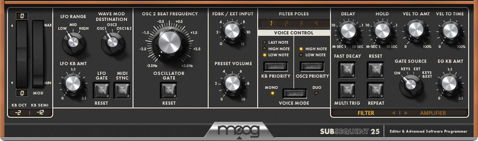 Moog Subsequent 25 Analog Synthesizer | Sweetwater