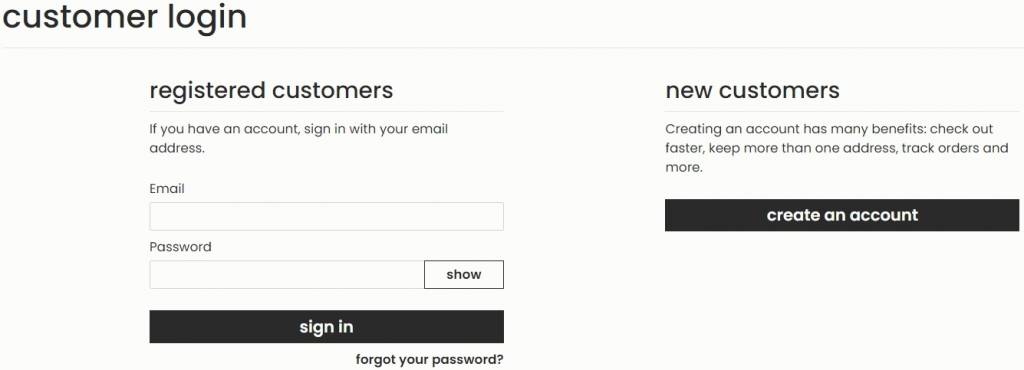 expressive e login page