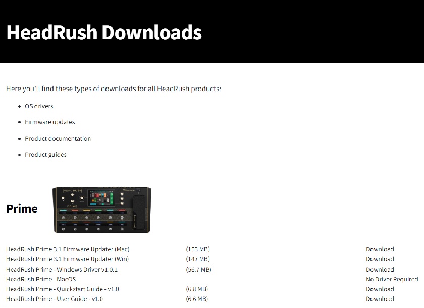 Headrush Firmware Update Instructions Sweetwater