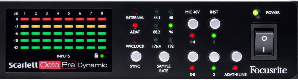 Focusrite Scarlett OctoPre Quickstart Guide | Sweetwater Focusrite Scarlett OctoPre Quickstart Guide | Sweetwater