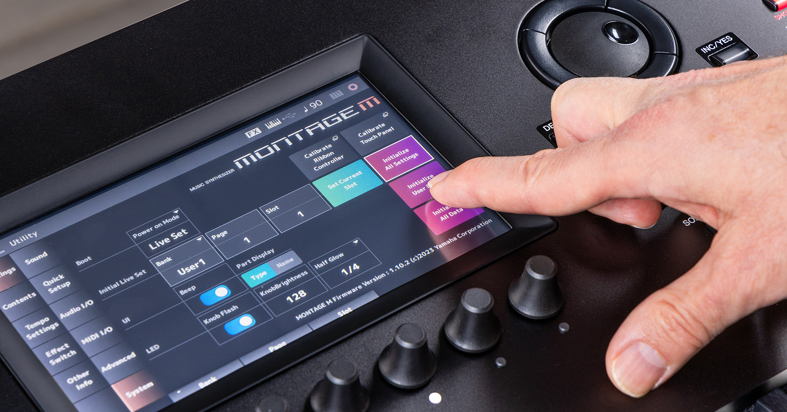 Yamaha Montage M Factory Reset Guide