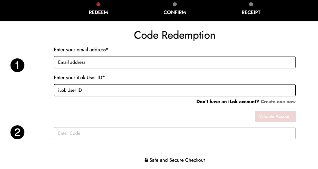 Blackstar plug-in redemption page