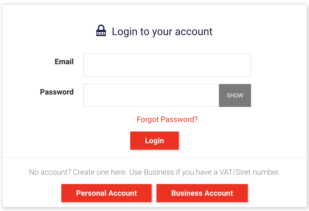 Harrison audio login page
