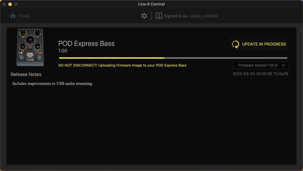 POD Express Bass Updating