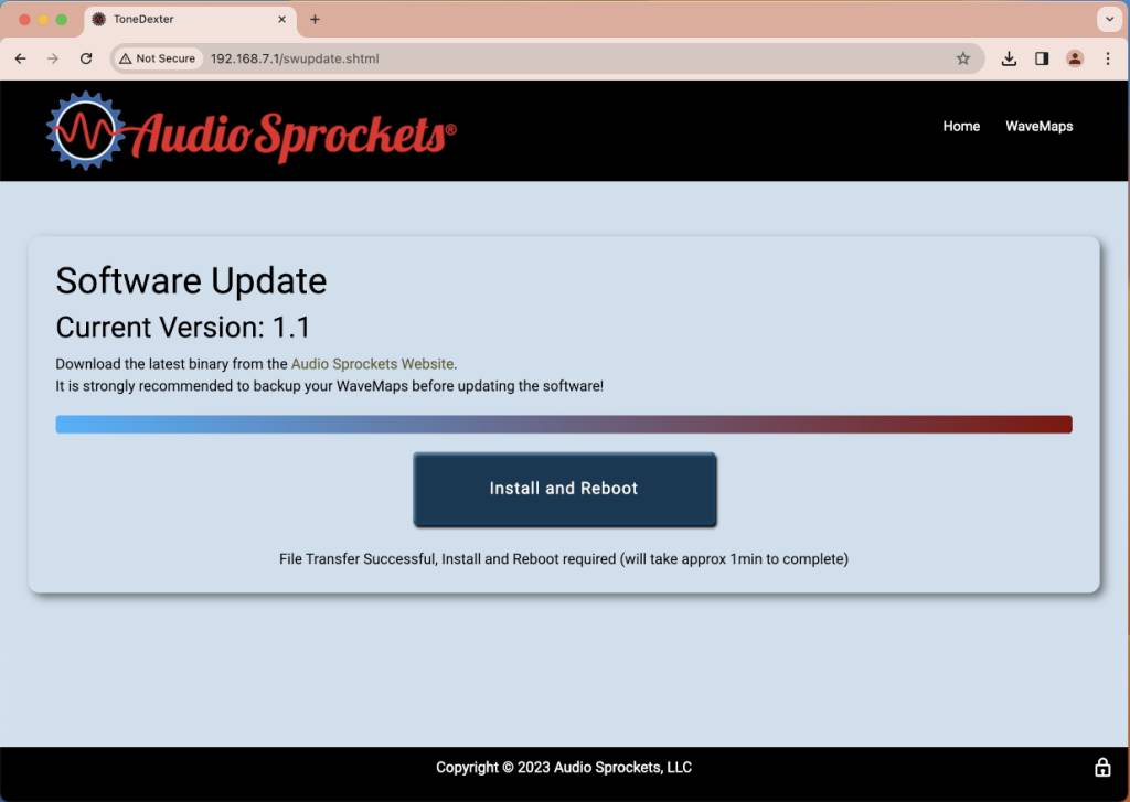 ToneDexter Browser Install