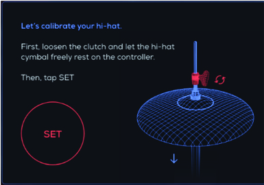 Hi hat calibration set screen-100