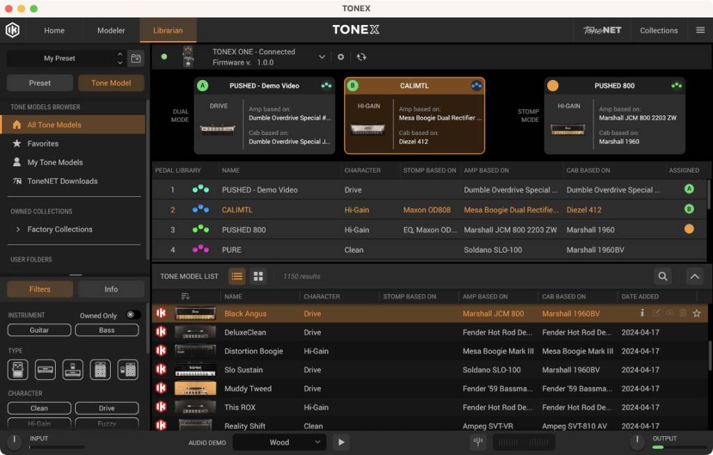 IK Multimedia TONEX ONE Quickstart Guide Sweetwater