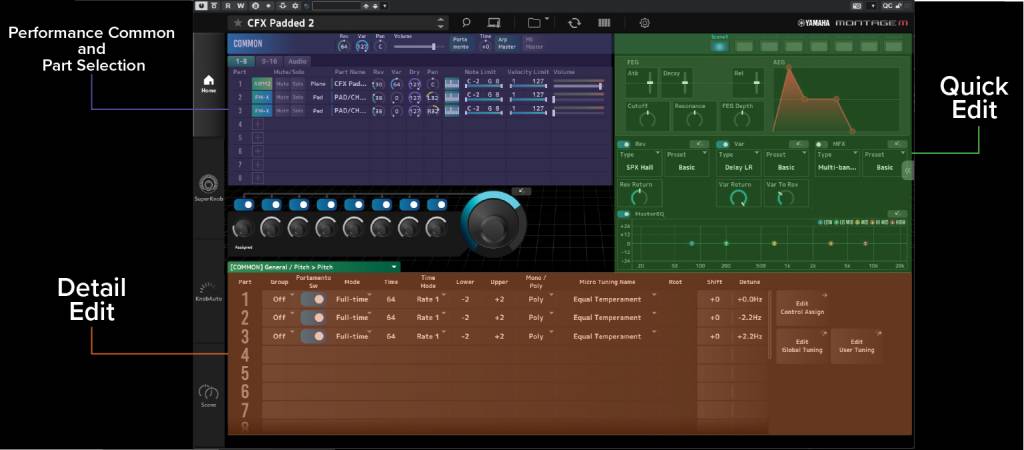 Sections of ESP plug-in