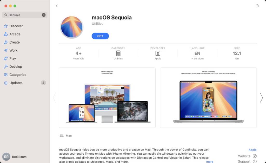 Sequoia App Store
