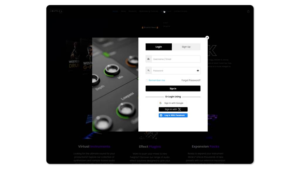 Initial Audio Account