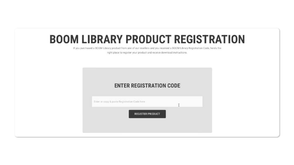 Registration Code
