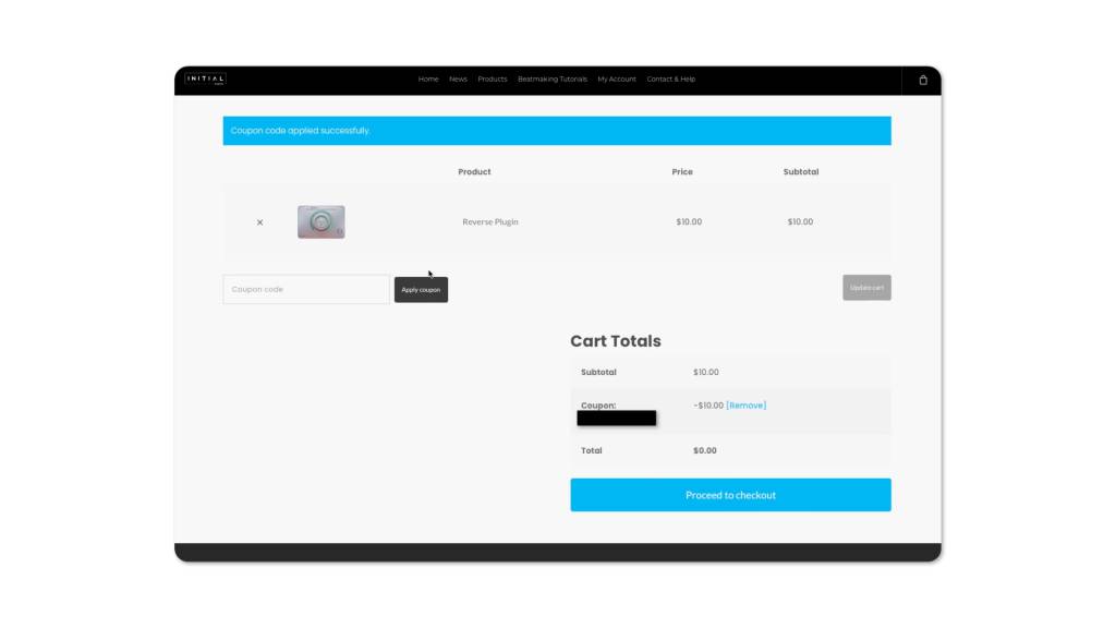 Product Code Entered