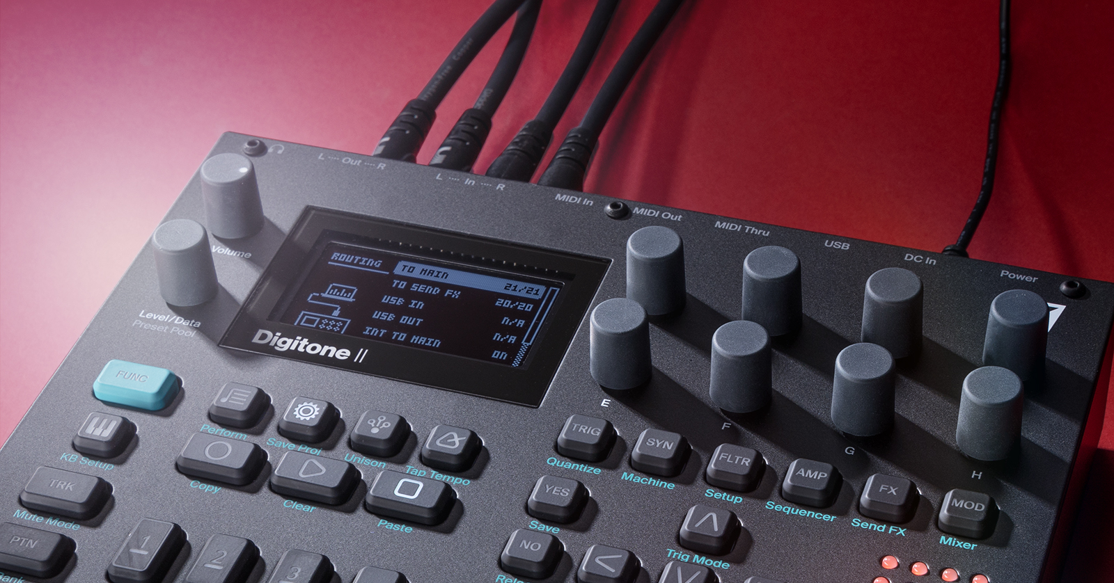DTM・DAW elektron digitone 2 New Elektron Digitone II synthesizer FM, Wavetone, Swarmer