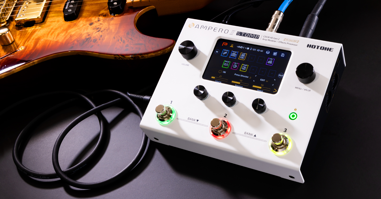 Hotone Ampero II Amp Modeler Quickstart Guide | Sweetwater