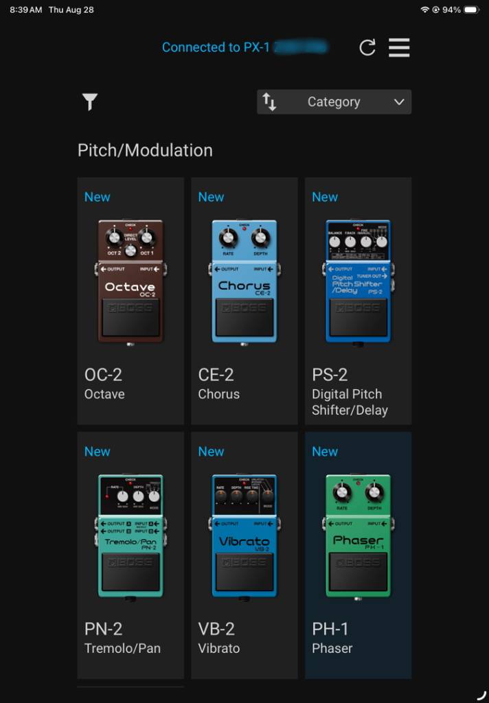 BOSS Effect Loader app