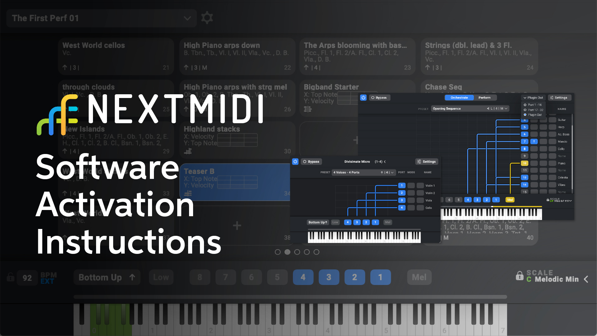 Nextmidi Software Activation Instructions