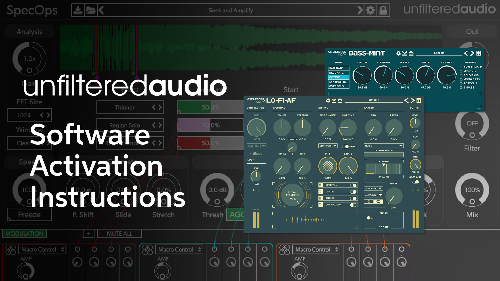 Unfiltered Audio Software Activation Instructions
