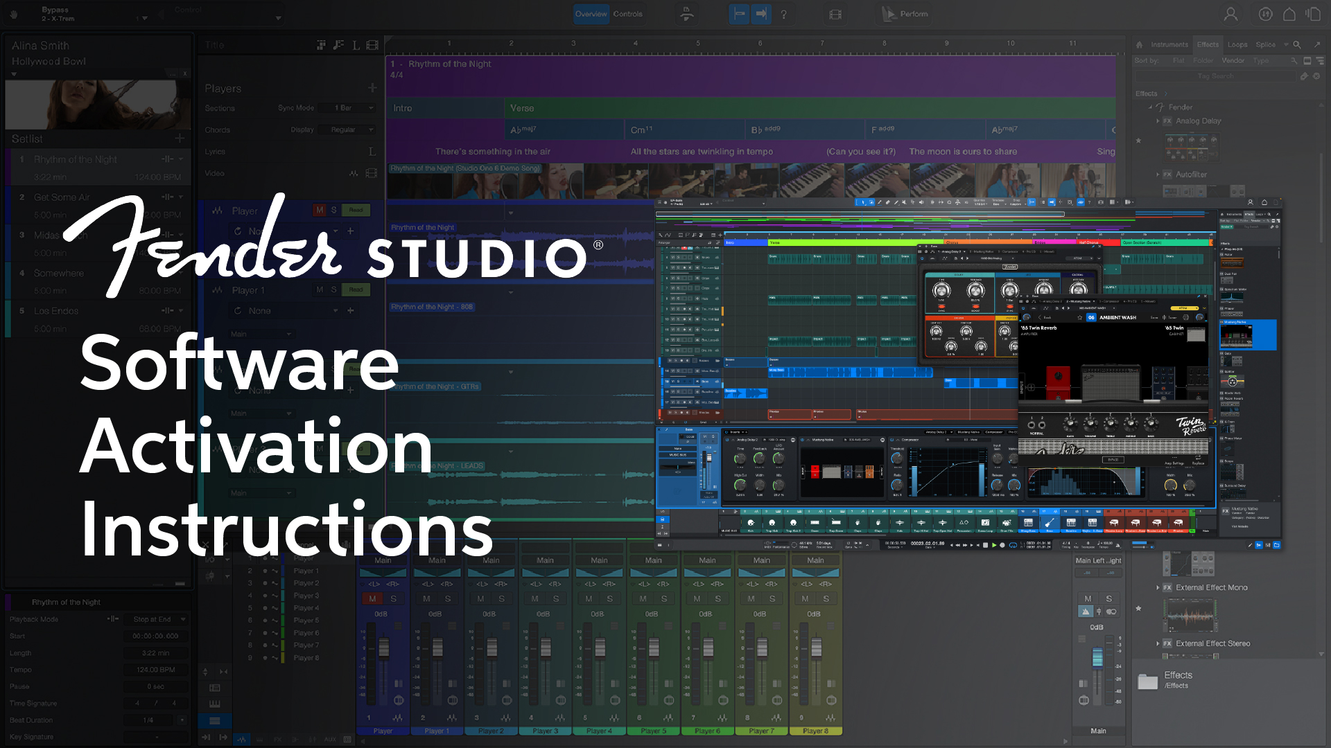 Fender Studio Software Activation Instructions